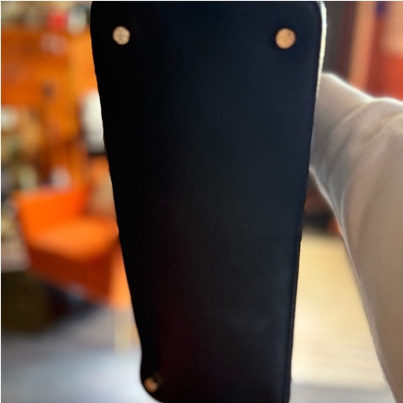 Tory Burch Black Satchel with Gold Accents - Picture 5 of 7